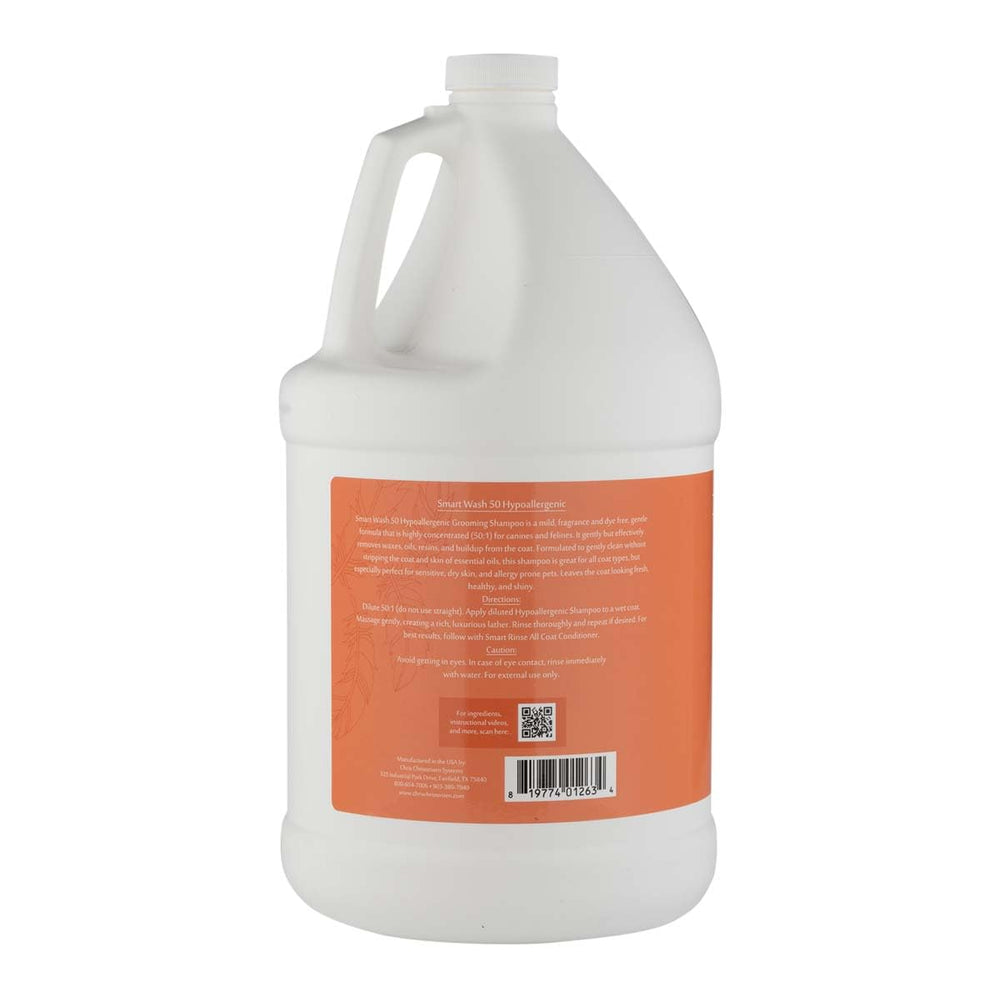 SmartWash50-hydrating-chamomile-bottle moisture-locking formula for dry, itchy coats.