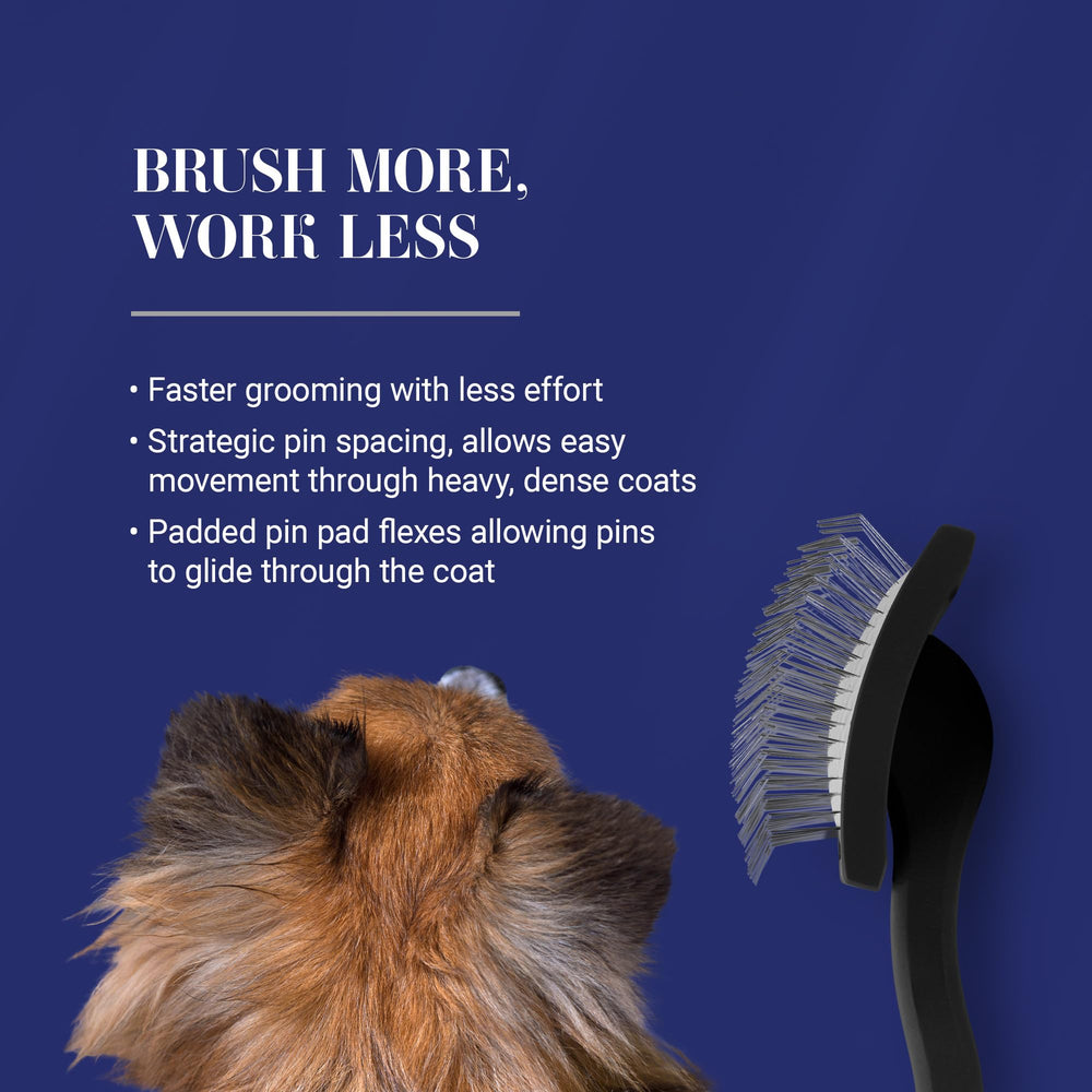 Chris Christensen Baby K Slicker Brush, ergonomic-handle focus, reduces wrist fatigue during grooming.