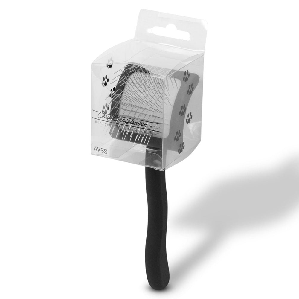 Chris Christensen Baby K Slicker Brush, professional-grade focus, supports efficient show grooming.