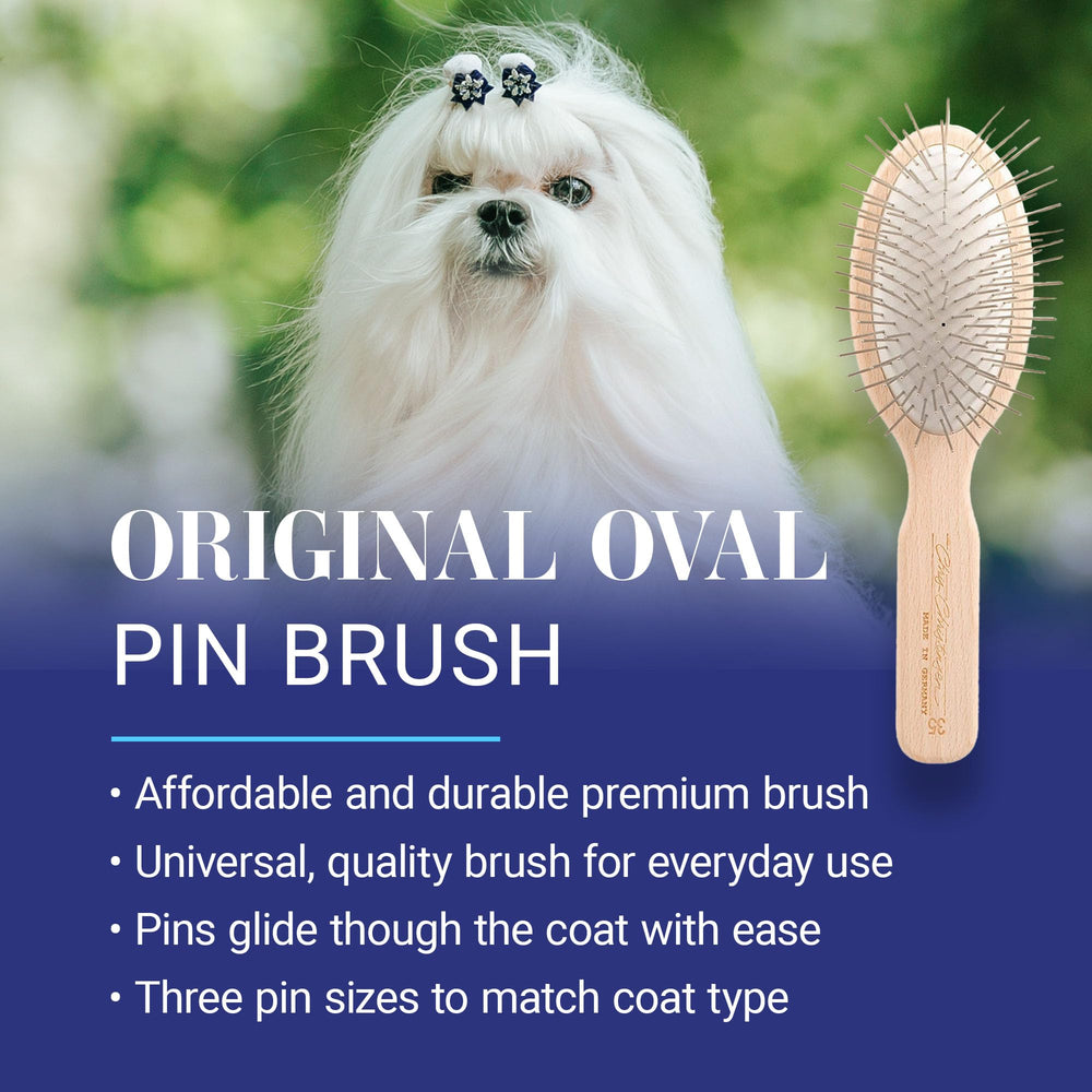 Chris Christensen Original Series oval cushion detail helps the brush glide smoothly.