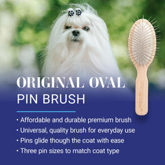 Chris Christensen Original Series oval cushion detail helps the brush glide smoothly.