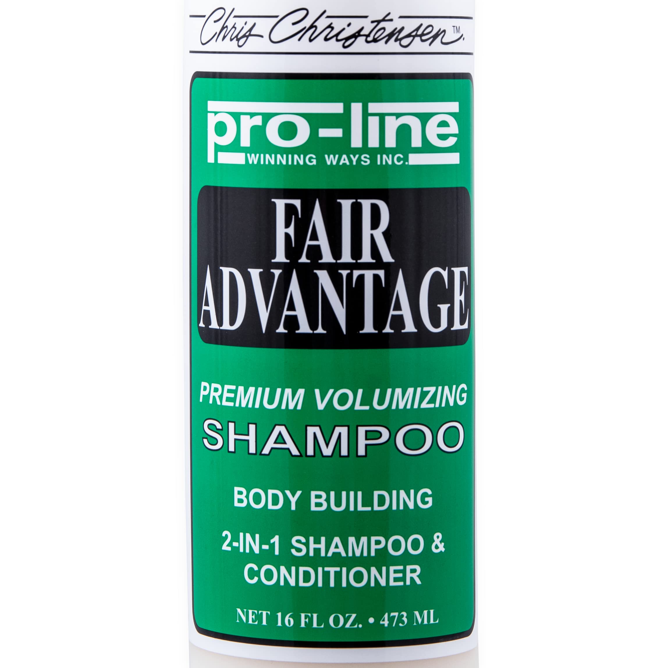 Chris Christensen Pro-line Fair Advantage Shampoo lather bubbles capture rich cleansing action
