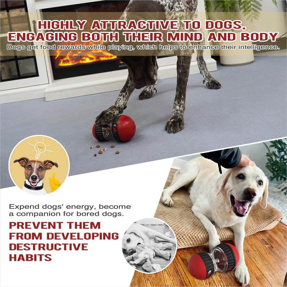 Chronanagese interactive dog puzzle toy size-adjustment feature shown for food size control