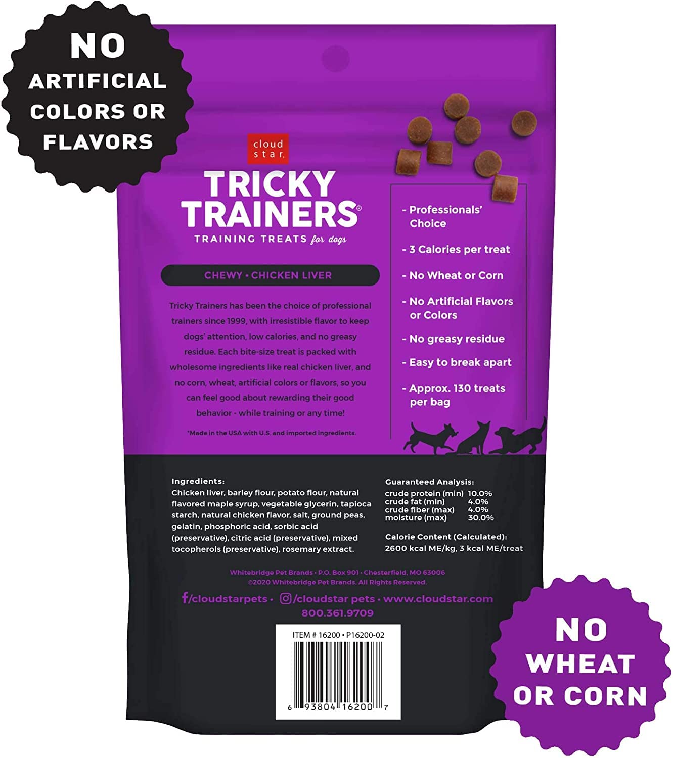 Cloud Star Tricky Trainers salmon 5oz – savory reward during training