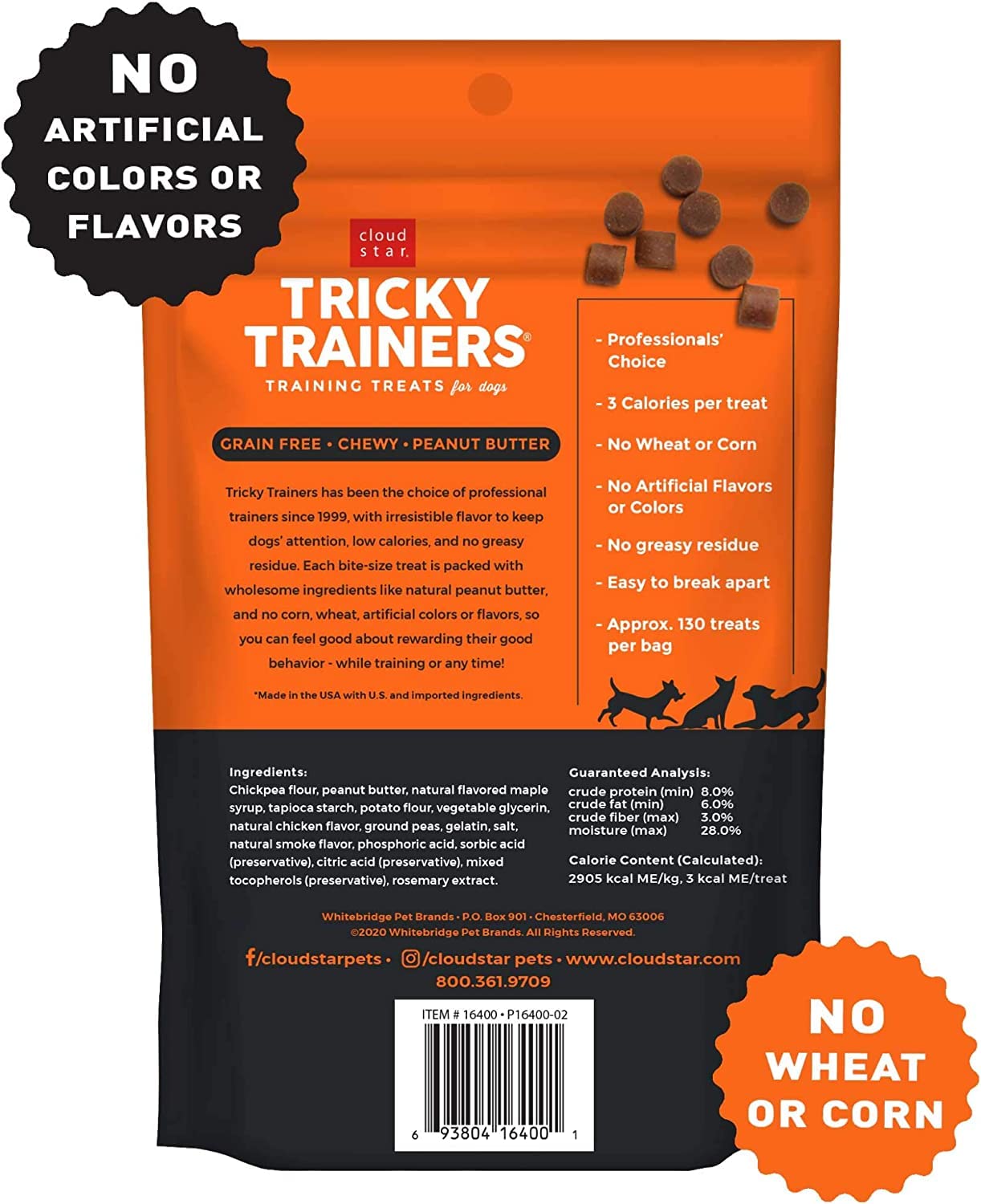 Cloud Star Tricky Trainers grain-free treats – compatible with treat-dispensing toys