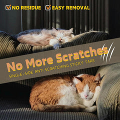 CHUANGSEED protector on couch helps deter cat scratching