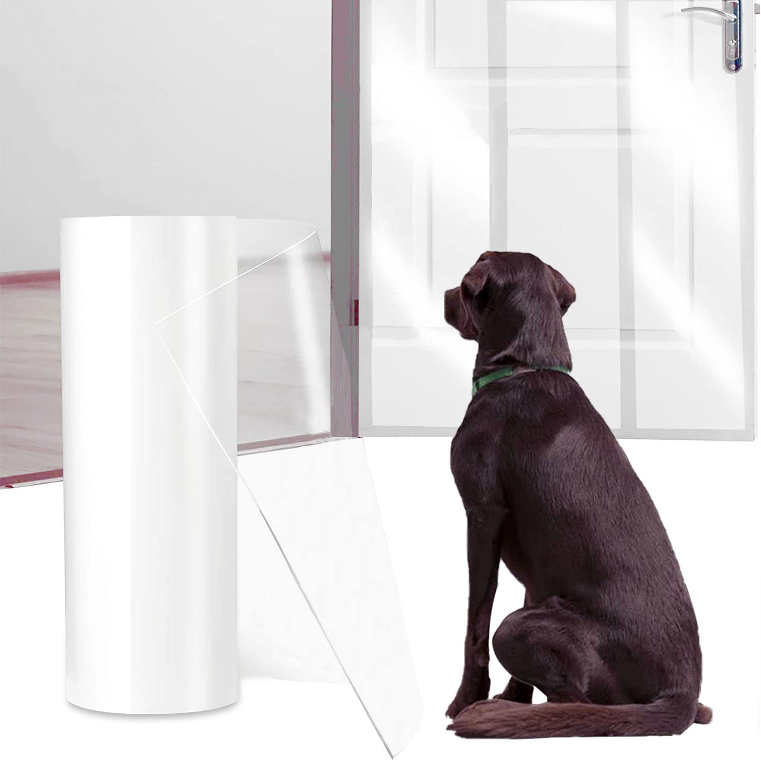 CHUANGSEED clear shield blends with interiors while protecting door frames.