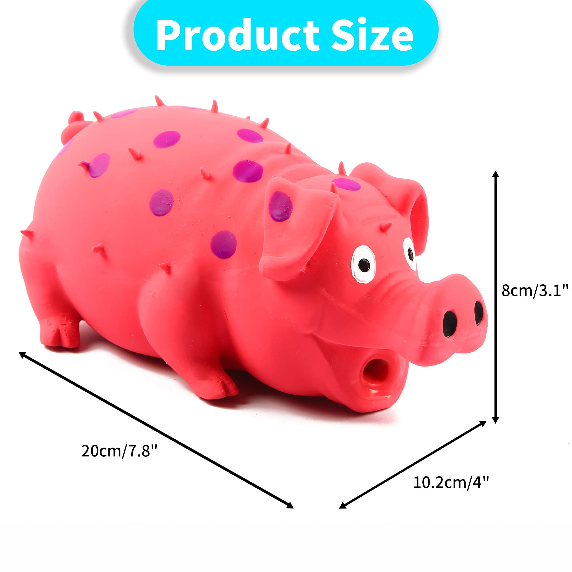 ChubbyPiggies 3-Pack pig toy pack photo, durable, chew-friendly design for dogs of all sizes.