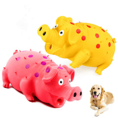 ChubbyPiggies dual-pack squeaky pig toys for dogs, durable and entertaining.
