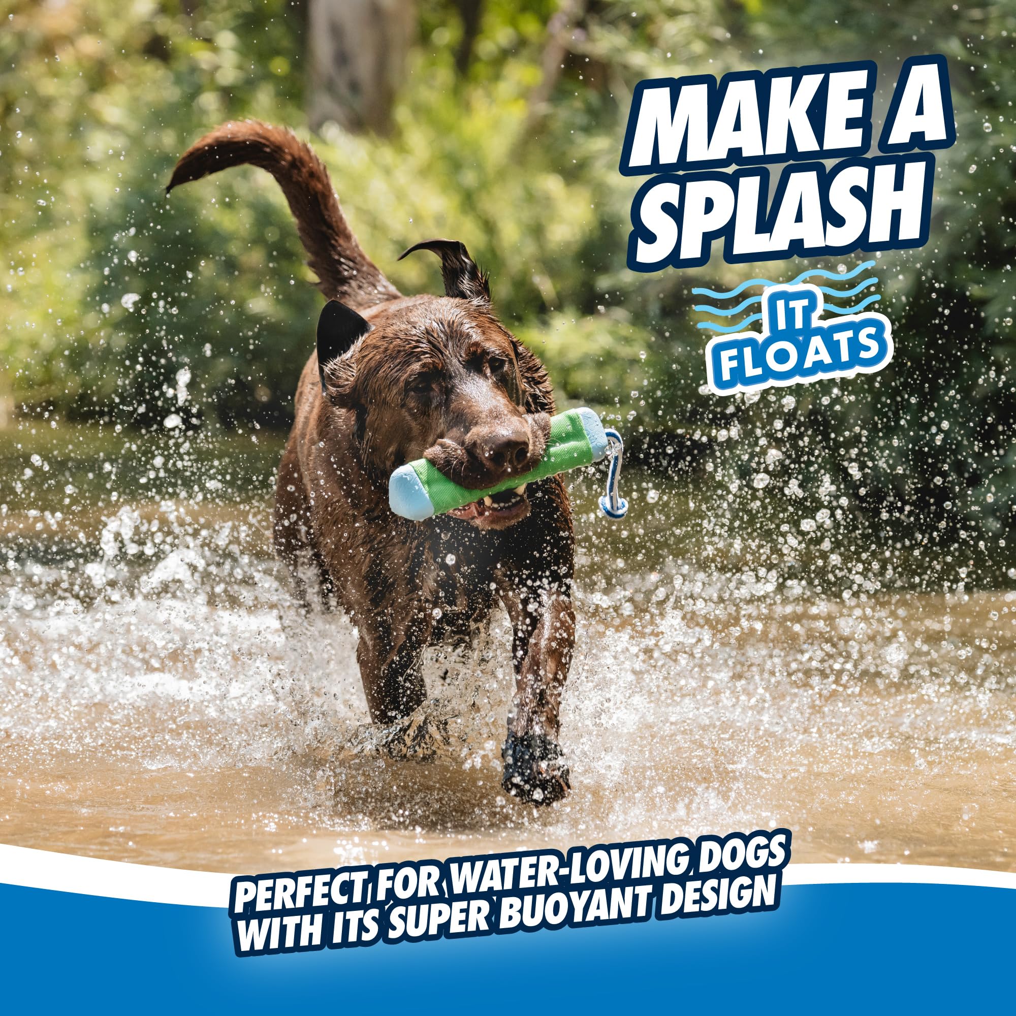 Chuckit Amphibious Bumper ideal for water games with dogs.