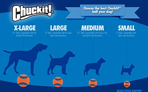 Medium launcher compatibility for Chuckit glow ball at night
