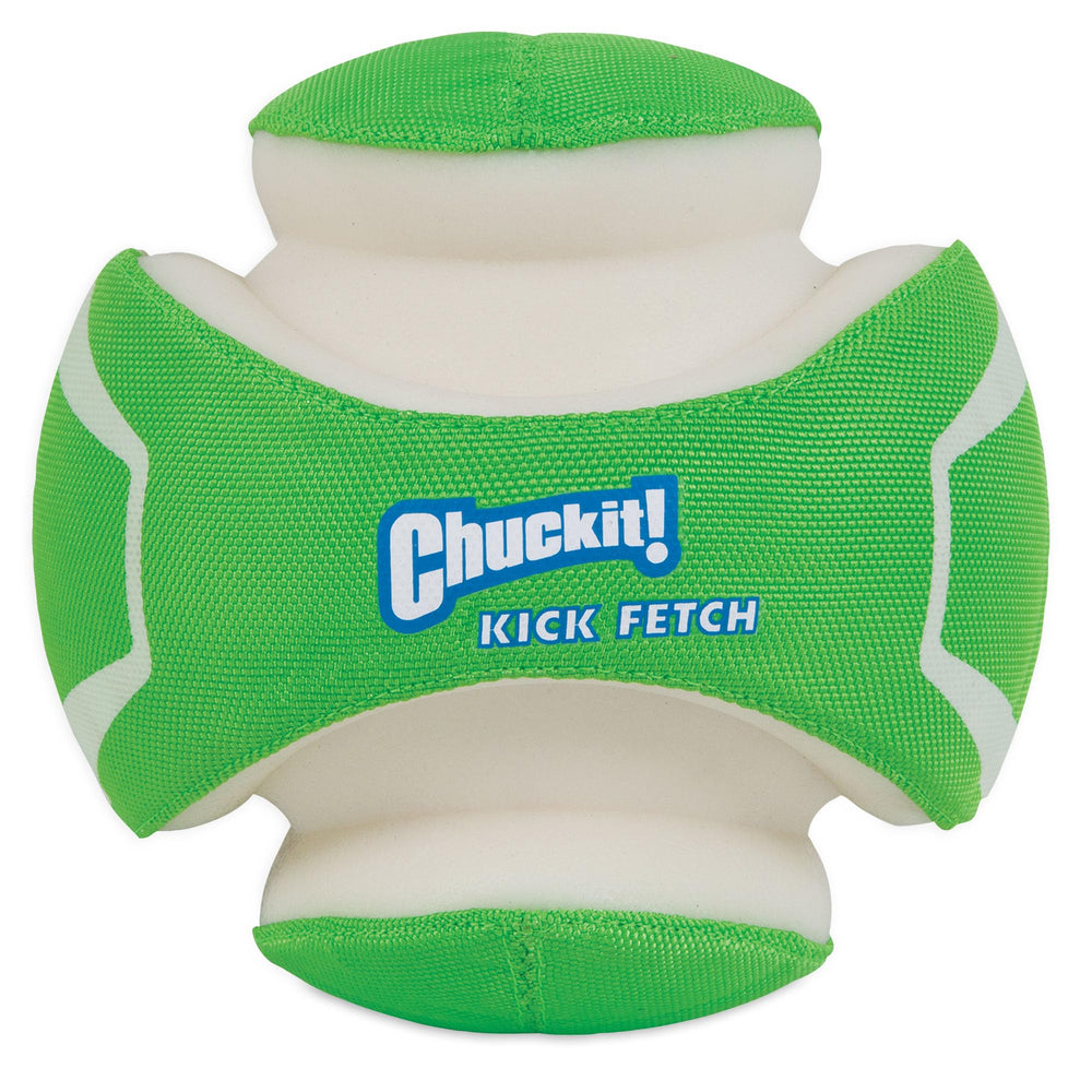 Chuckit! Kick Fetch Max Glow Ball large 8 inch glows after charge for night-time fetch