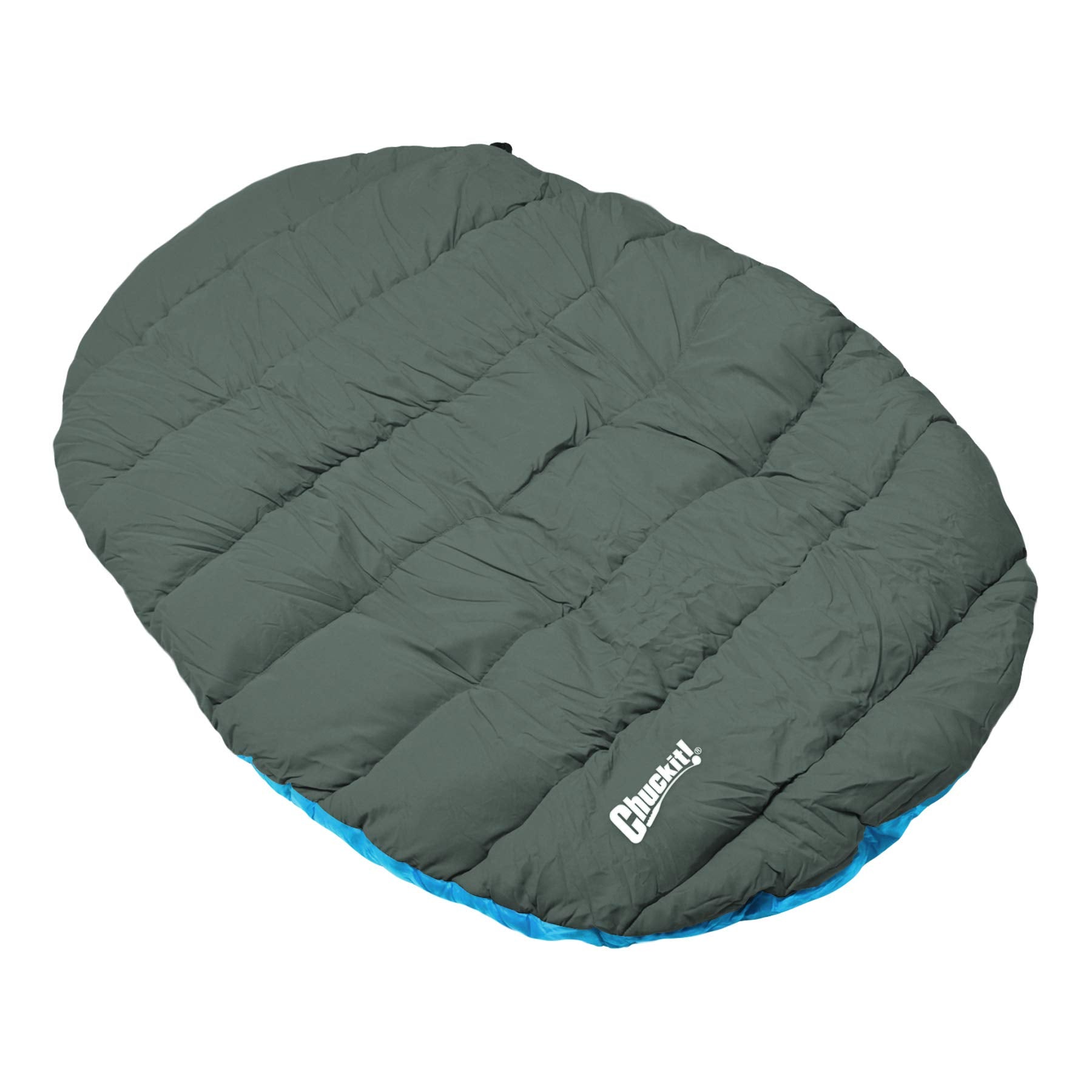 Machine washable Chuckit! dog bed showing easy cleaning after outdoor trips.