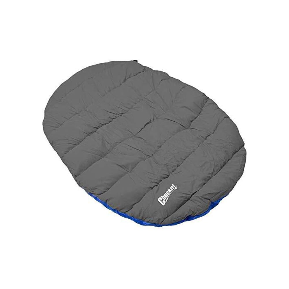 Chuckit! outdoor travel bed rolled and packed in its nylon sack for easy transport.