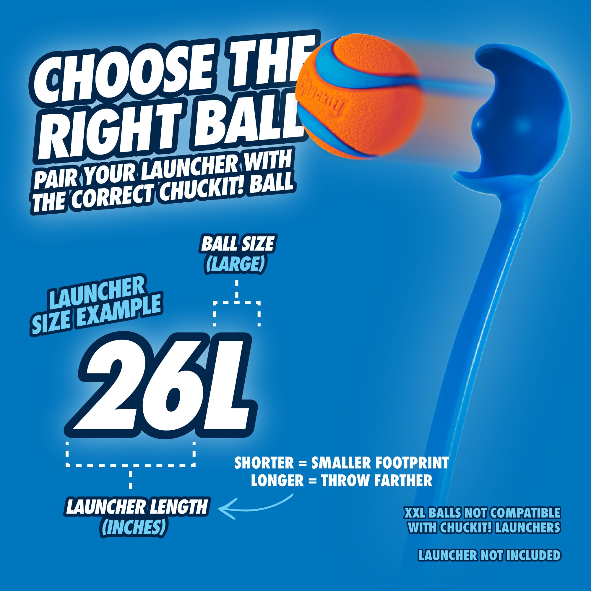 Durable build for frequent backyard fetch using Chuckit! Pro 26L.