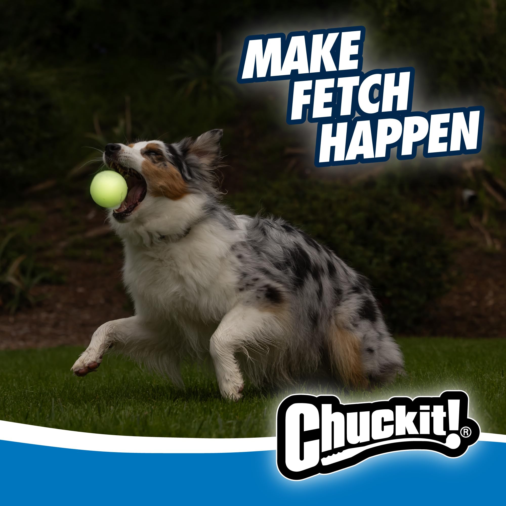 Chuckit! Pro ergonomic grip handle provides comfortable throws for longer play.