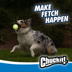 Chuckit! Pro ergonomic grip handle provides comfortable throws for longer play.