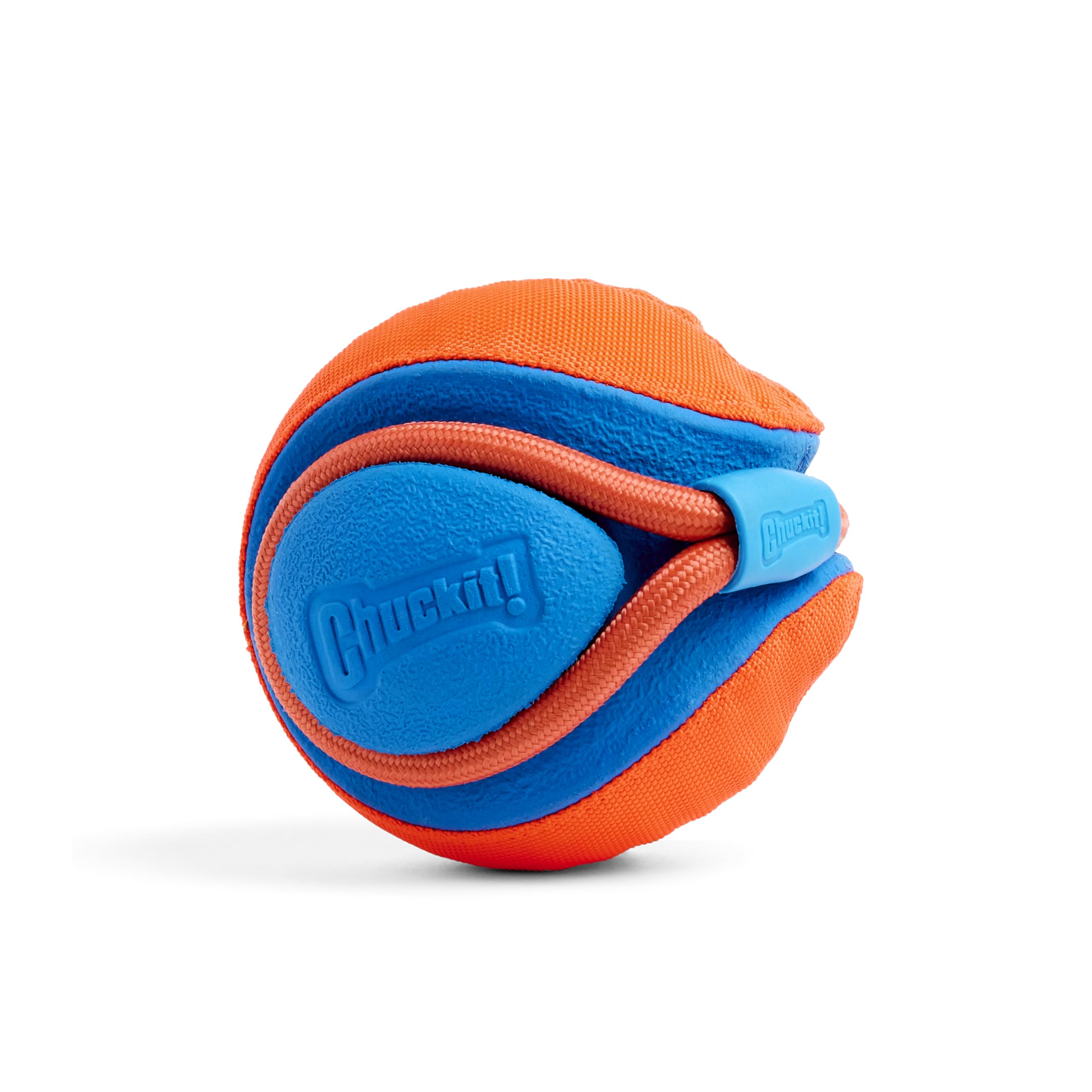 Chuckit! Rope Fetch bite zones help dogs grip and carry easily.