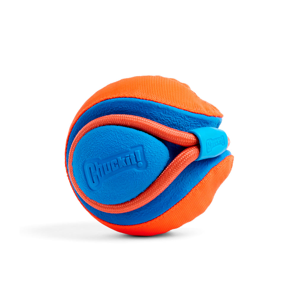 Chuckit! Rope Fetch bite zones help dogs grip and carry easily.