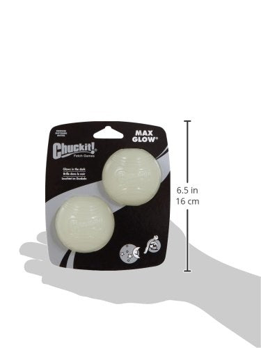 Chuckit photoluminescent rubber ball for safe night adventures