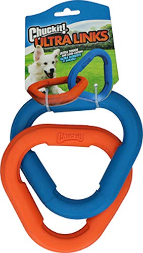 ChuckIt! Ultra Links tug-toy-outdoor-play angled shot for energetic fetch and tug sessions