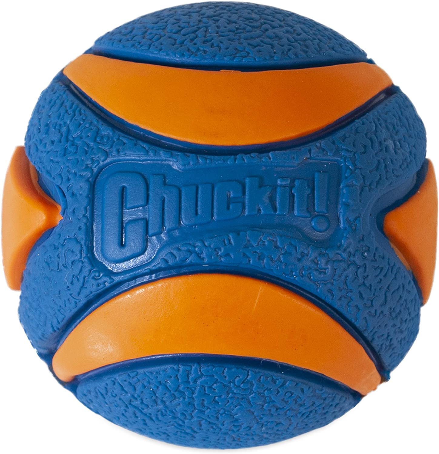 Chuckit! Ultra Squeaker Ball small durable rubber for easy cleaning.