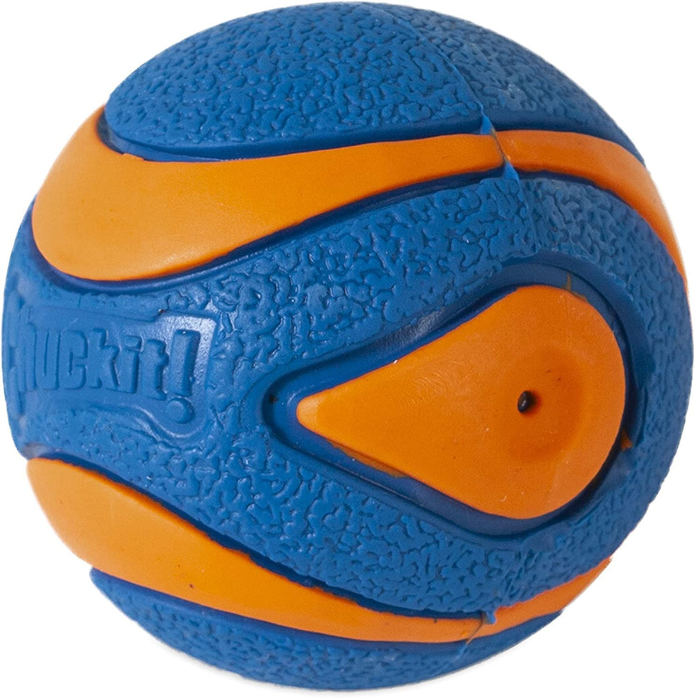 Chuckit! Ultra Squeaker Ball small 4-pack ideal for shared playtime.