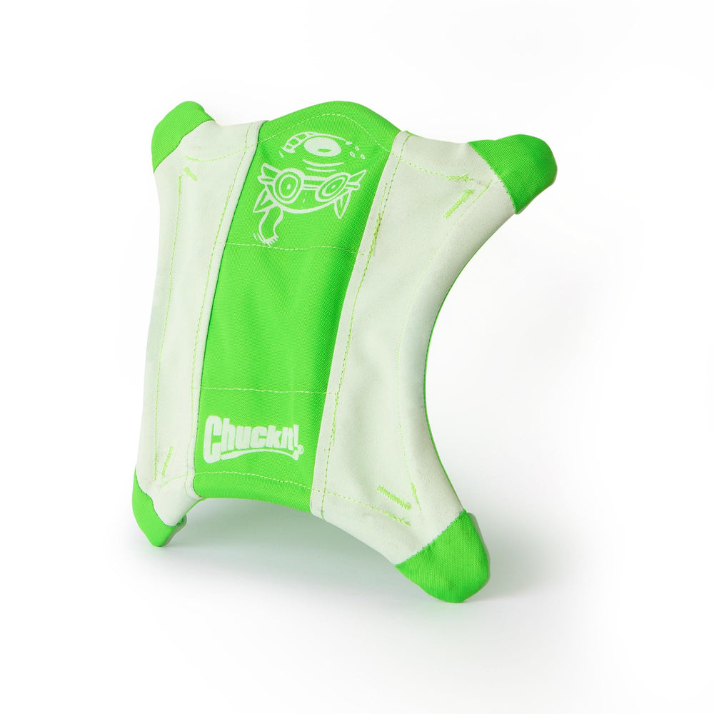 Chuckit! High-visibility canvas aids quick spotting on wet or dry days