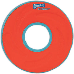Chuckit Zipflight 8-inch amphibious ring two-pack front view for visibility during fetch.