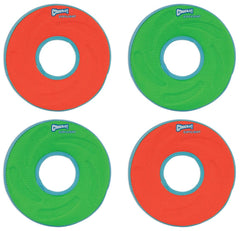 Chuckit Zipflight Amphibious Ring in air for high-visibility fetch and water play