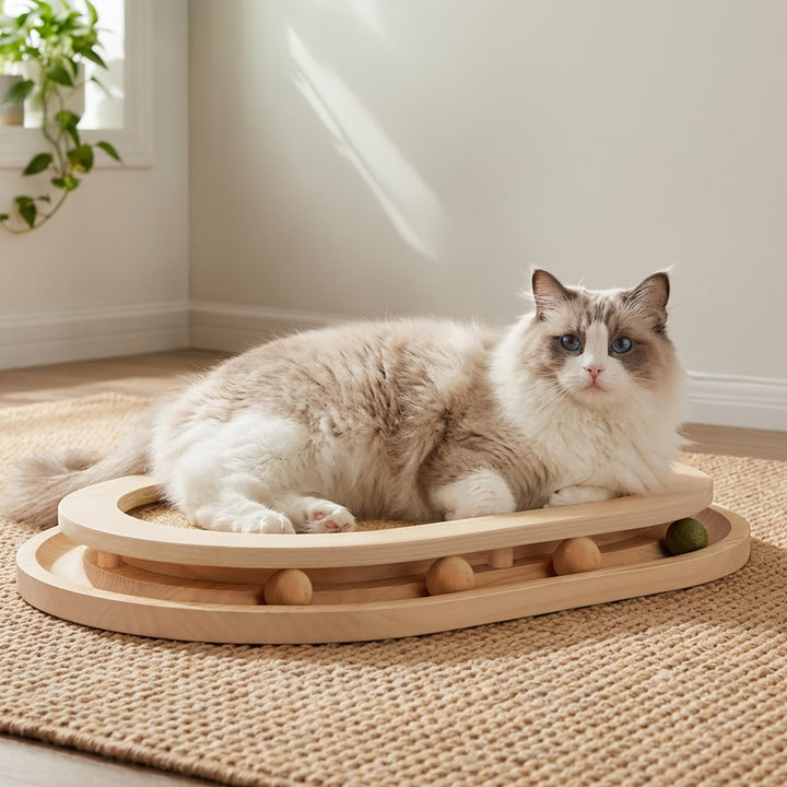 Chuiendi cat scratcher with natural sisal pad for durable scratching and furniture protection.
