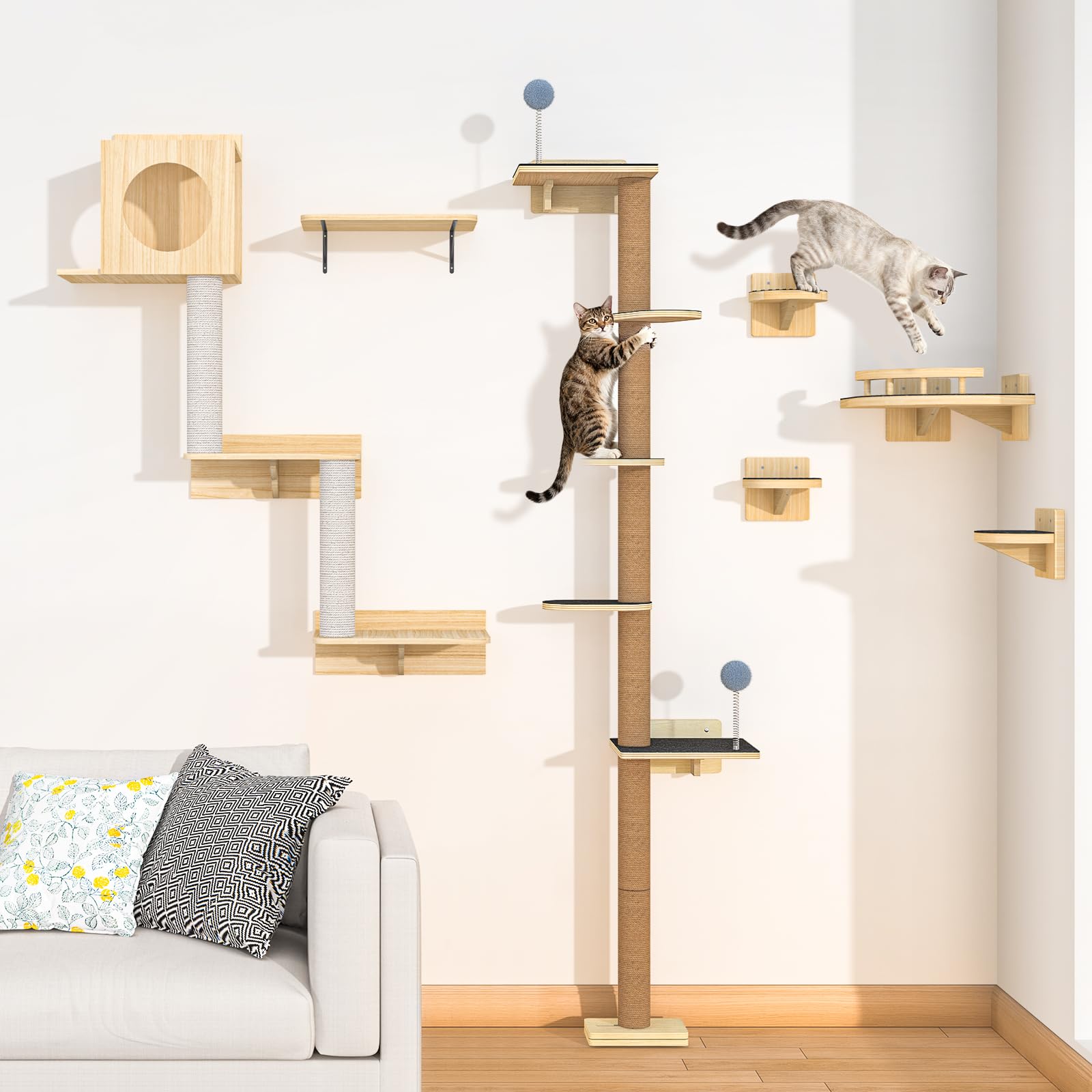 Chuiendi wall attachment ensures stable support during climbing and play.