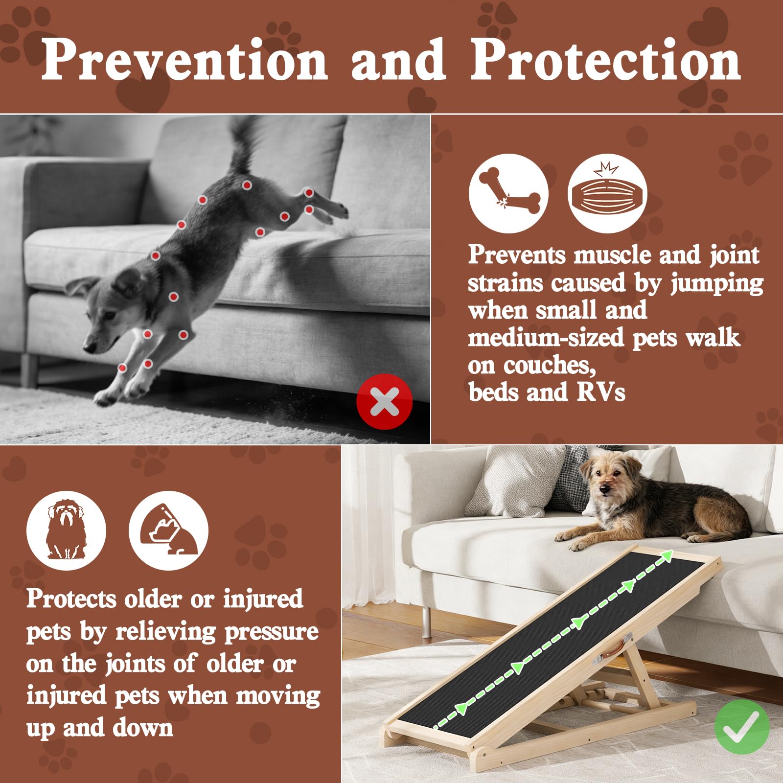 Chuiendi ramp helps bed or car access with reduced jumping strain