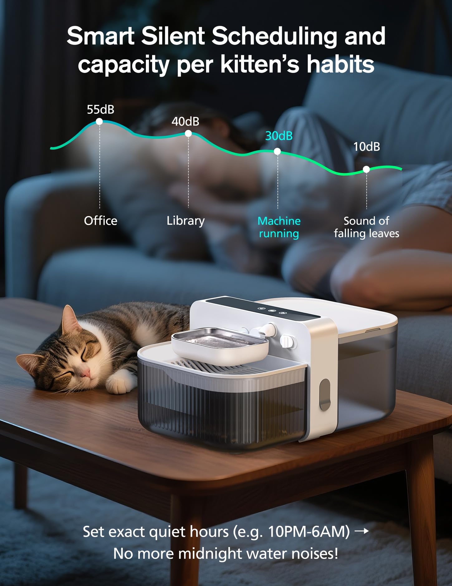 Chumajor 180-day battery supports plug-free placement around the home.