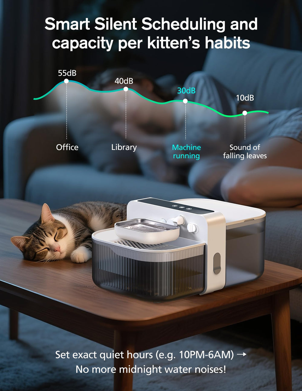 Chumajor 180-day battery supports plug-free placement around the home.