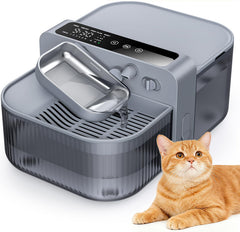Chumajor 3.5L wireless fountain front view for easy pet hydration.