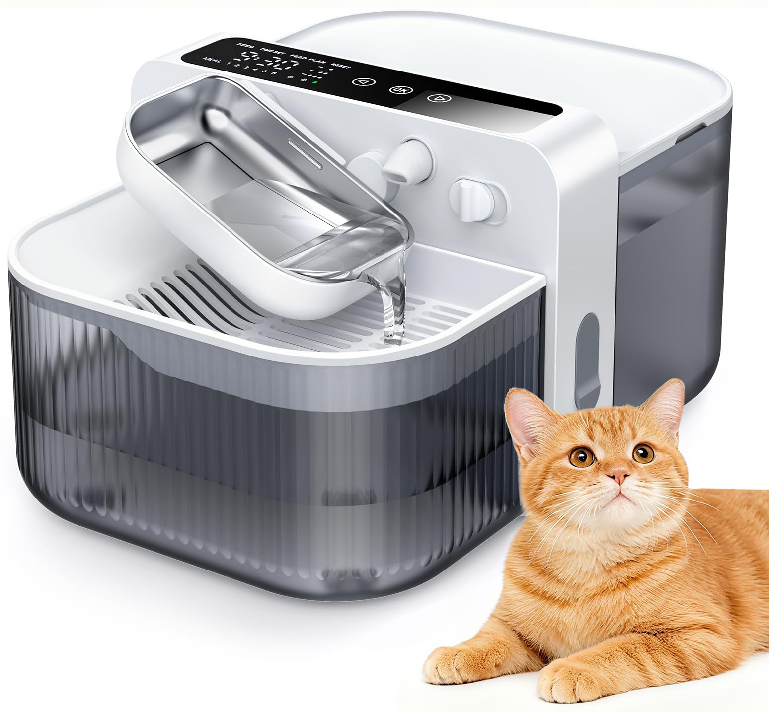 Chumajor 3.5L wireless cat water fountain with large tank for lasting hydration.