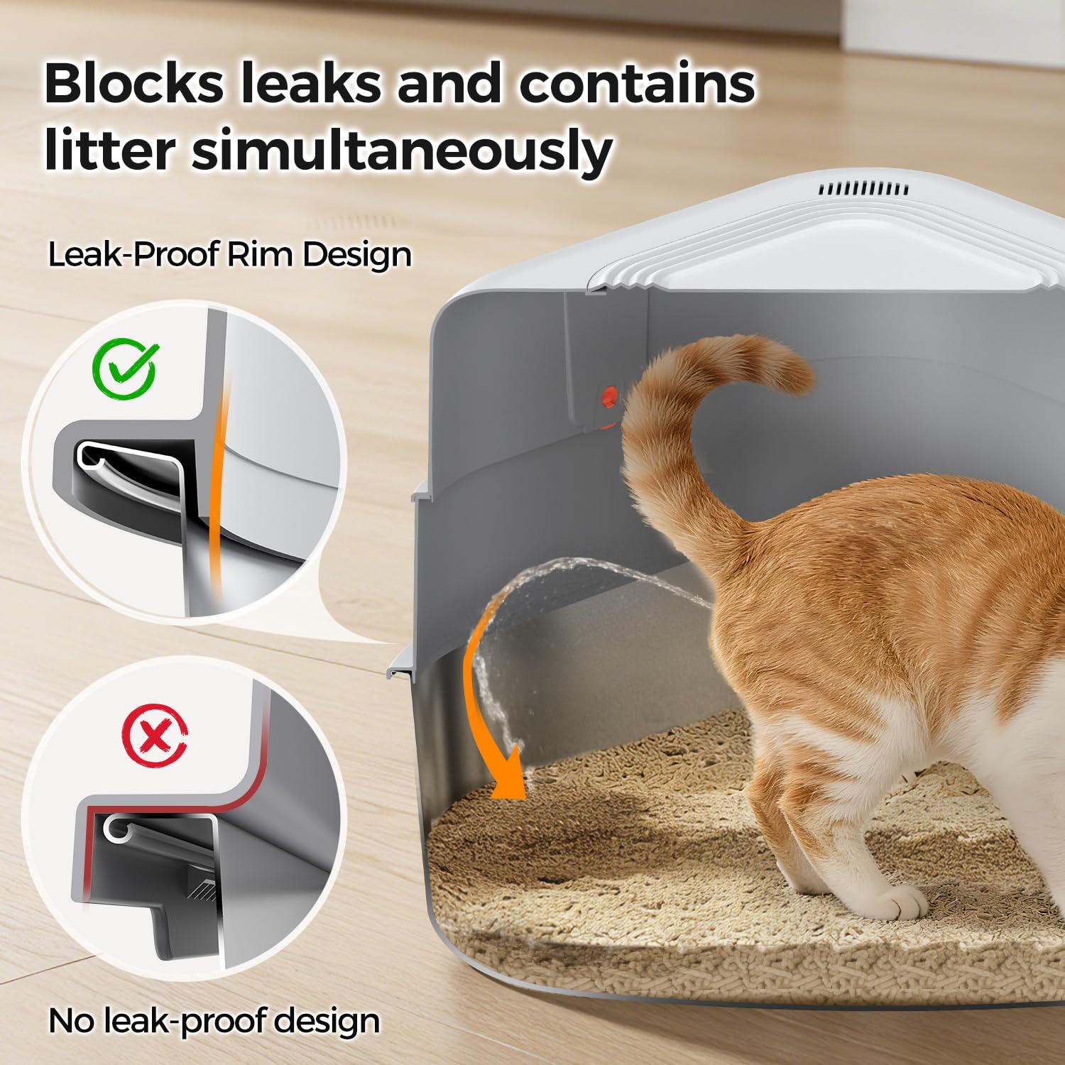 Chumajor 70L capacity provides space for large cats.