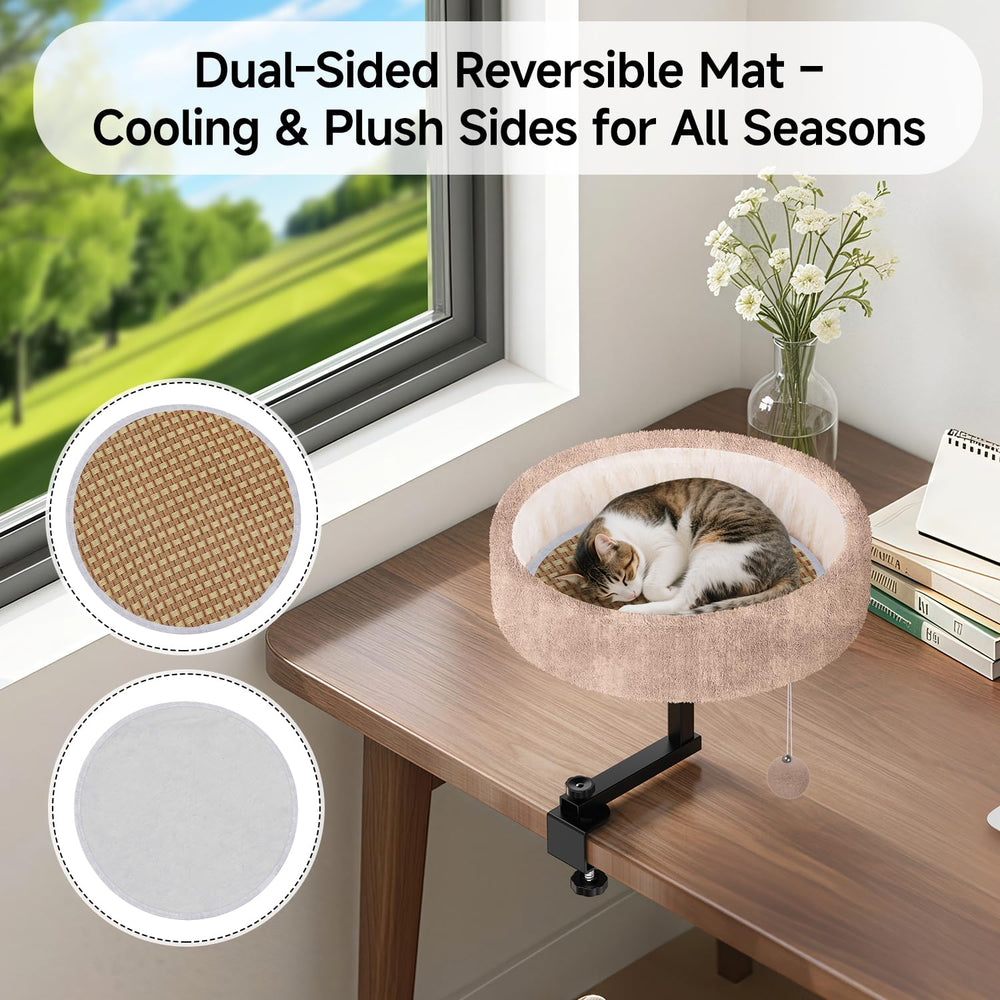 Chumajor Cat Desk Bed supports up to 50 pounds with sturdy frame
