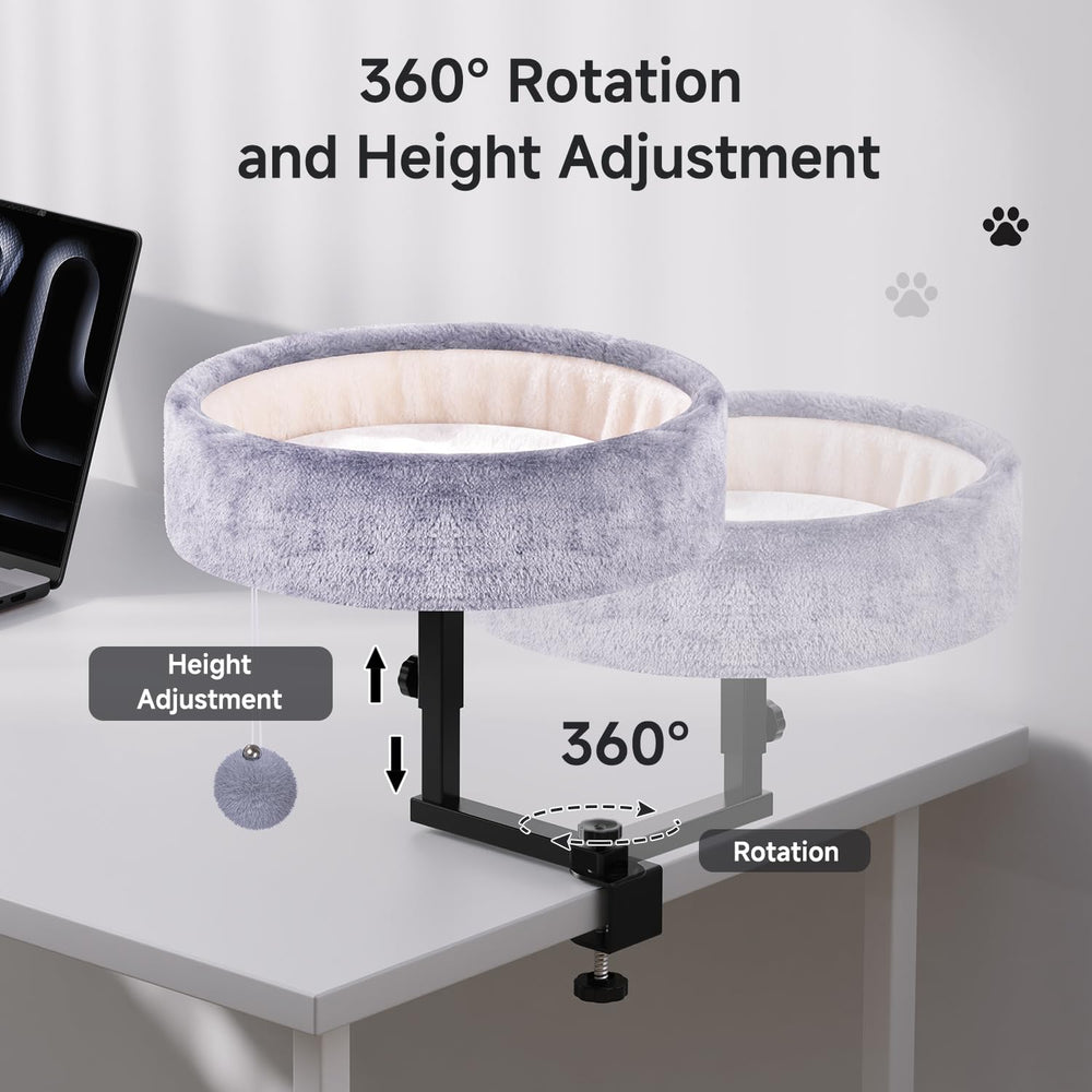 Chumajor cat desk bed easy installation with no drilling required.