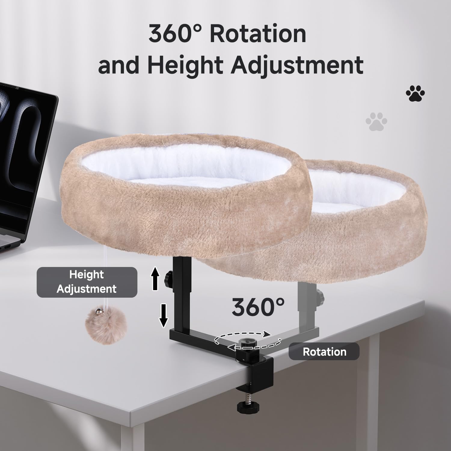 Chumajor Cat Desk Bed removable cover is machine-washable