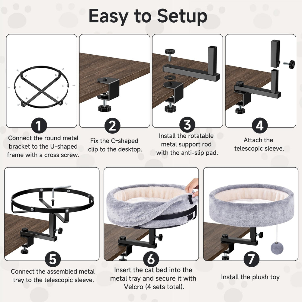 Chumajor cat desk bed provides winter warmth and companionship during long tasks.