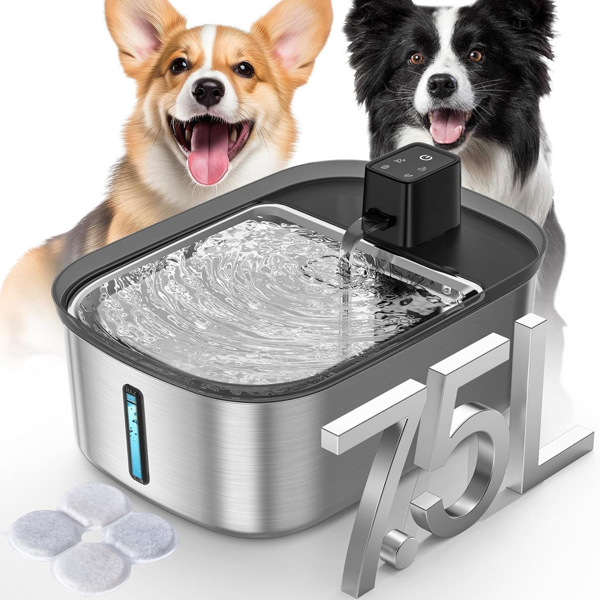 Chumajor wireless 7.5L mega tank shown for long-lasting hydration.