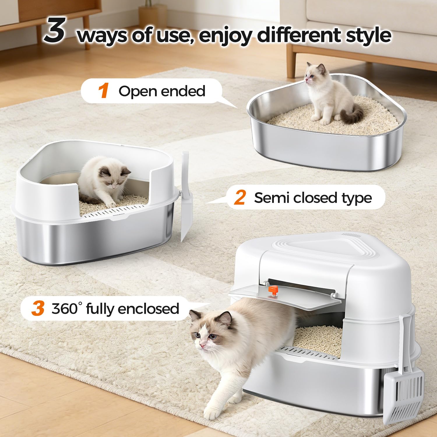 Chumajor deodorizer compartment helps trap odors discreetly.