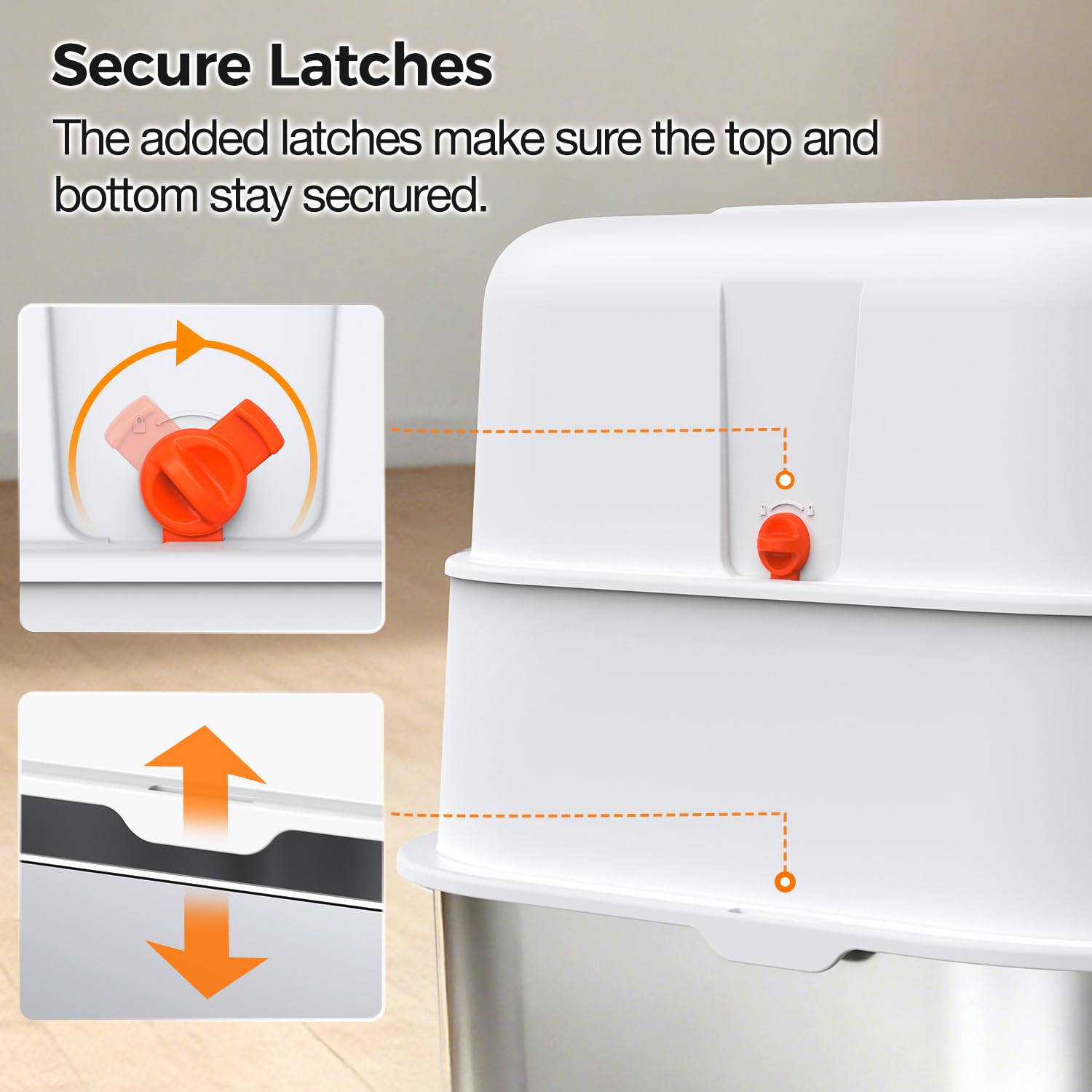 Chumajor non-slip feet keep the unit stable on slick floors.