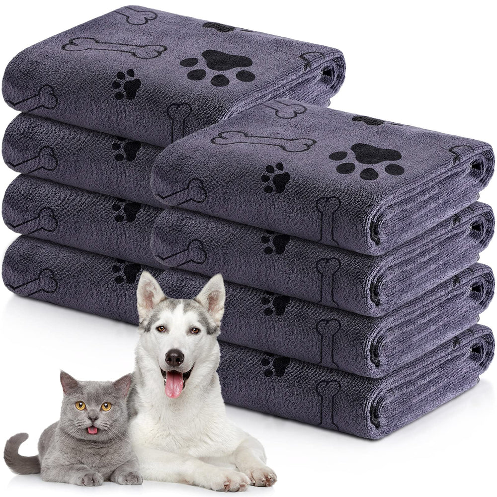 Chumia 8 Pcs Dog Towels Pack for quick post-bath drying and easy replacement.