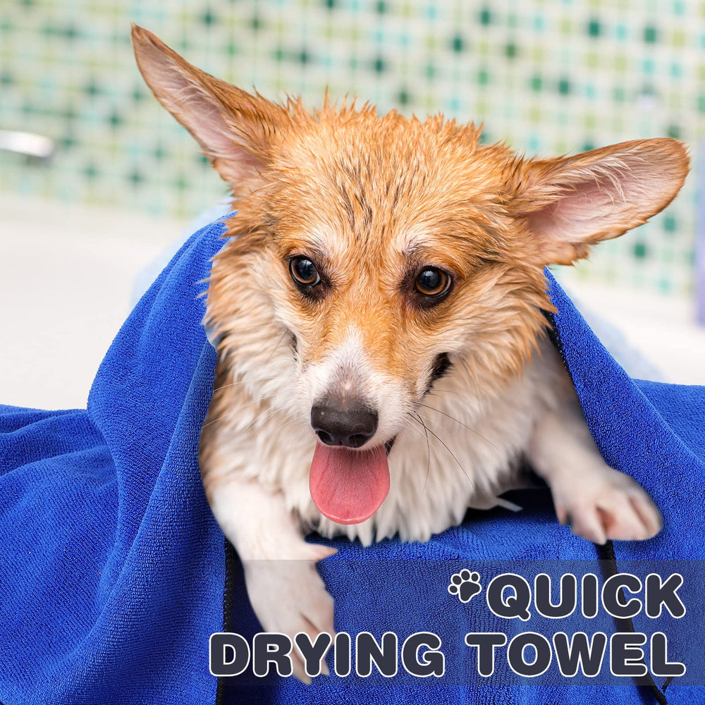 Chumia car-storage towel blue keeps pet dry in car rides