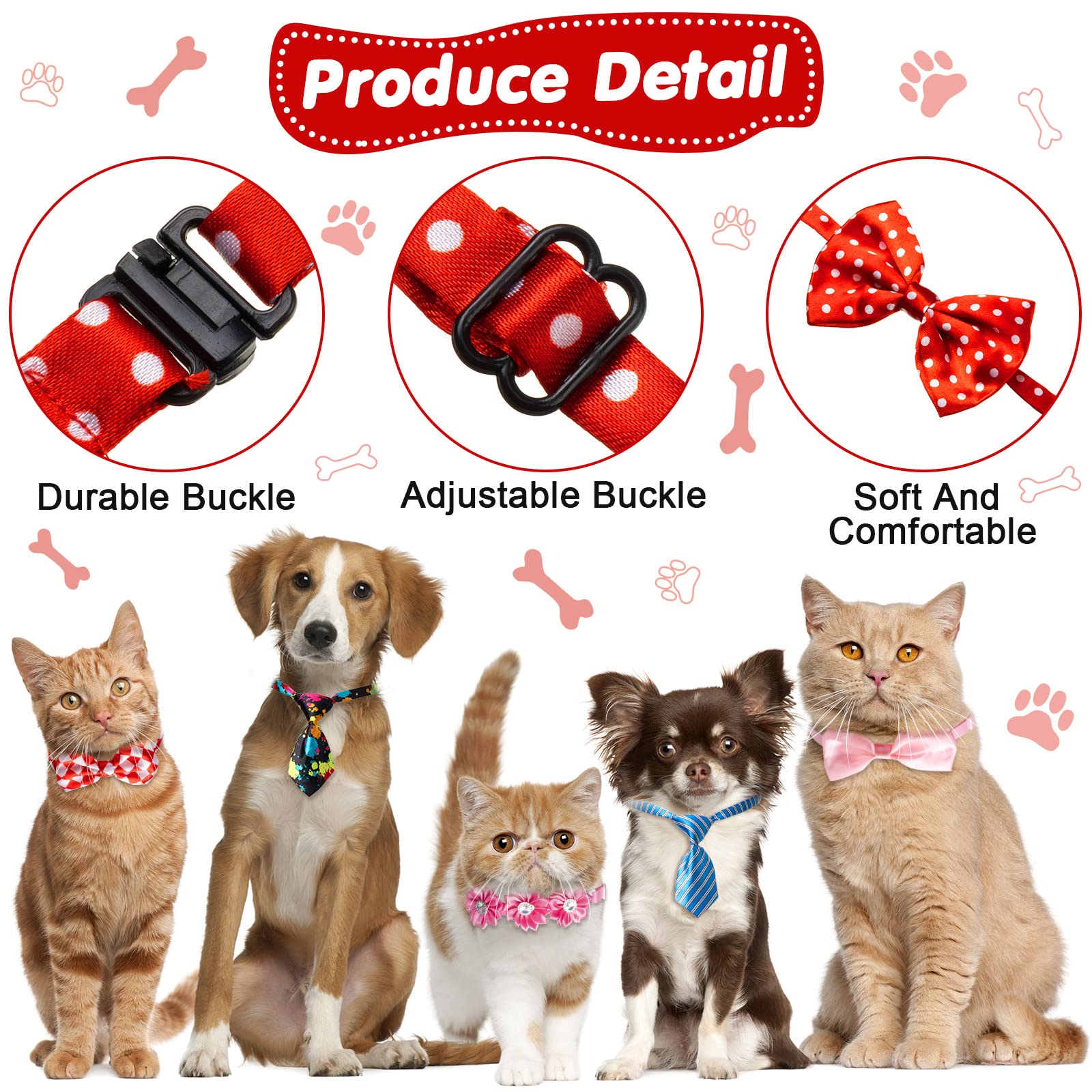 Chumia flower neck ties add cute accents for memorable photos.