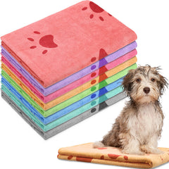 Chumia dog towel with absorbent microfiber for quick drying after baths