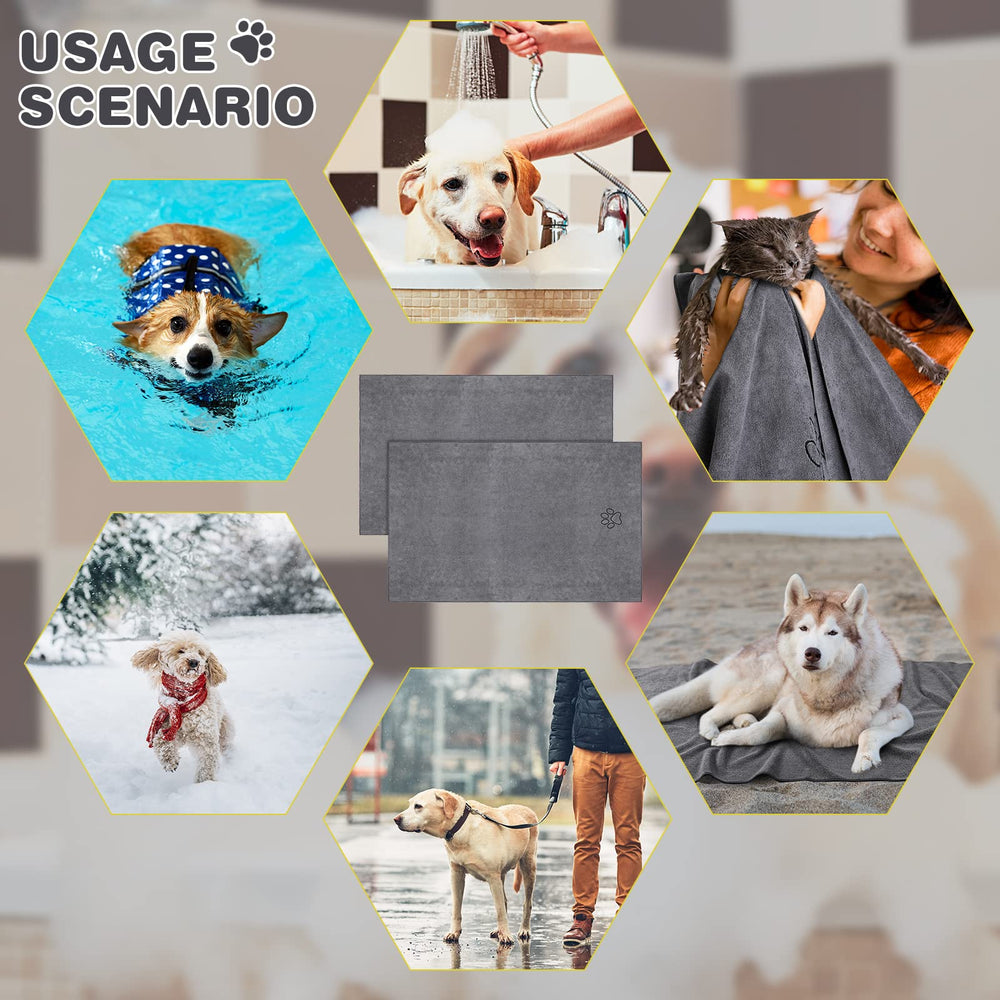 Chumia foldable dog towel stored neatly after use